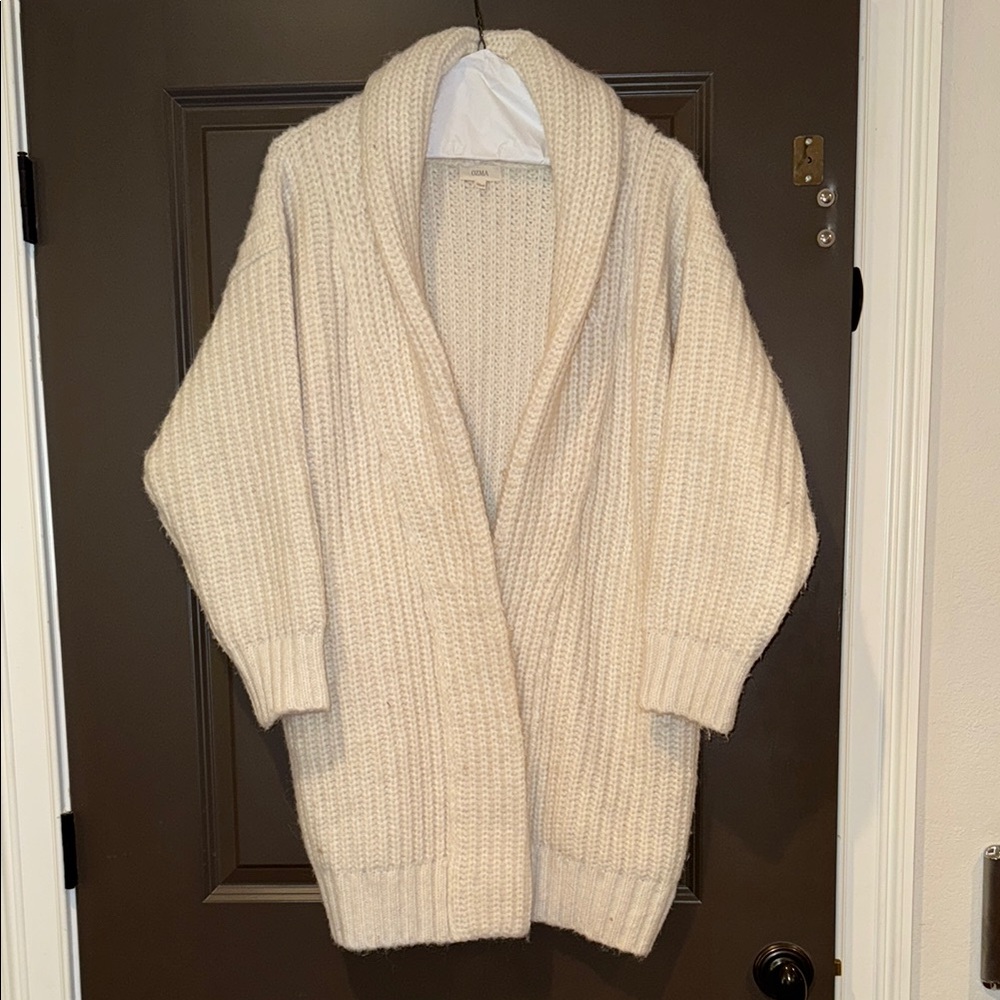 OZMA Alpaca & Pima Cotton Knit Cardigan